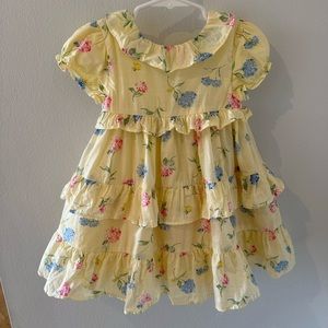 Janie & Jack tired yellow dress